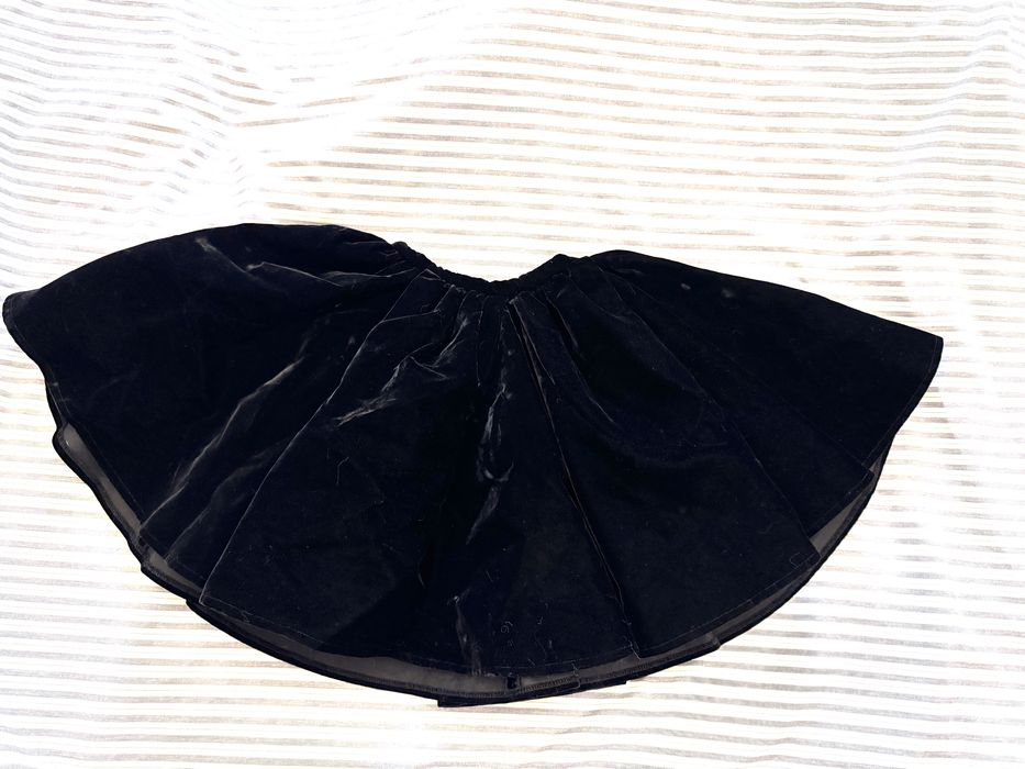 Alaia оригінал чорна оксамитова спідниця розмір 36 XS