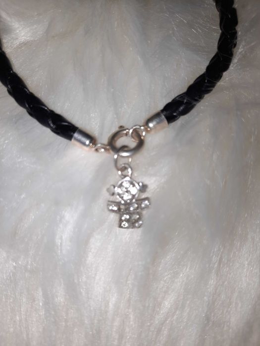 Pulseira e medalha menina - Prata