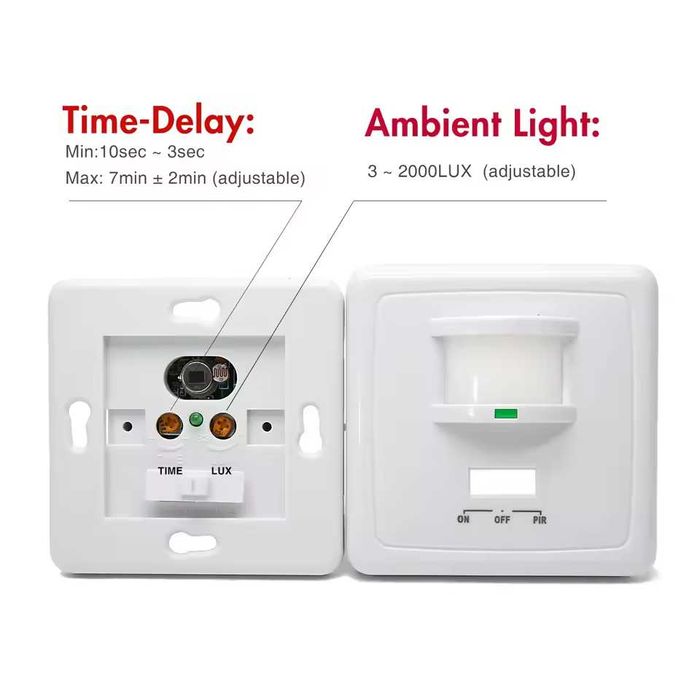 Sensor de movimento infra vermelho com deteção dia e noite