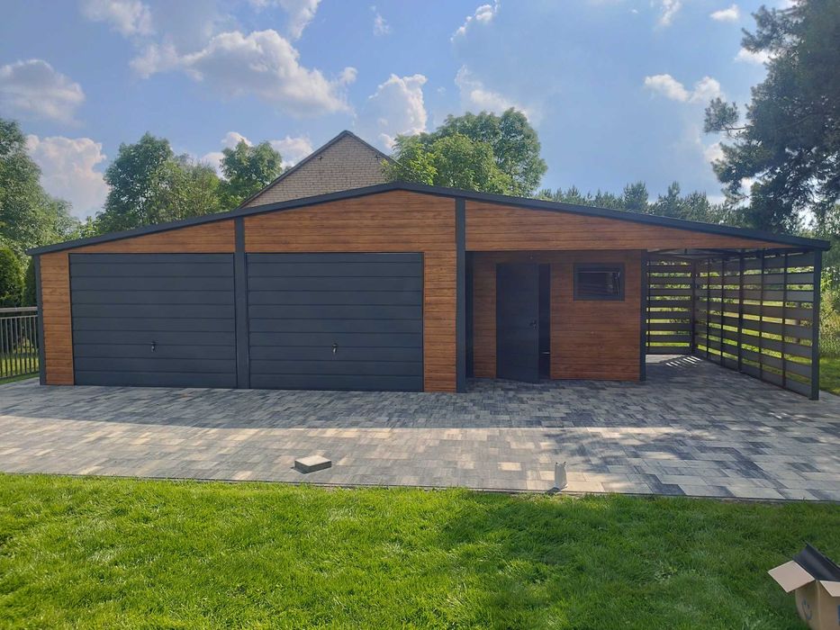 Garaż Blaszany 6x6 od producenta na Wymiar.Garaże Hale Wiaty