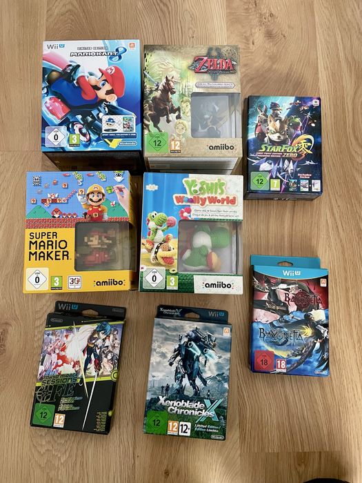 Zestaw edycji kolekcjonerskich Nintendo Wii U WiiU z Amiibo Steelbook