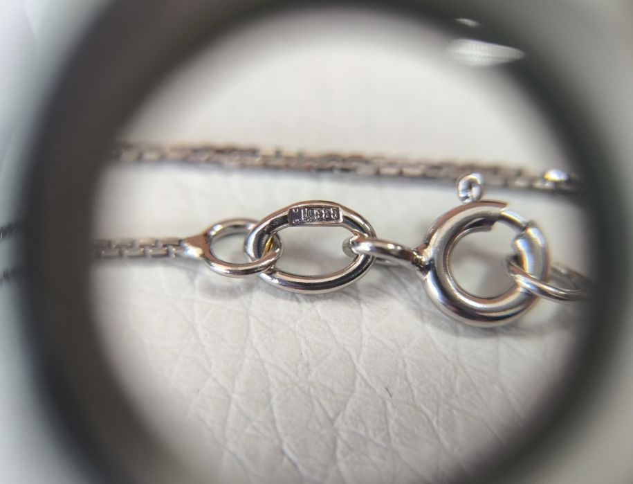 Цепочка из белого золота 40см, 1.75г