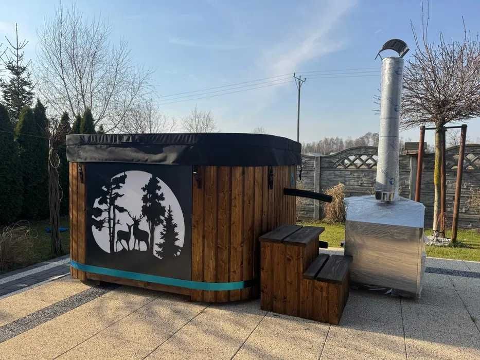 Balia ogrodowa Jacuzzi Hot Tuba Bania Gorąca Beczka dysze hydromasaż