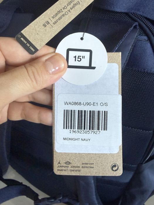 Plecak Jordan Alpha Backpack Męski Sportowy Nowy Duży Granatowy