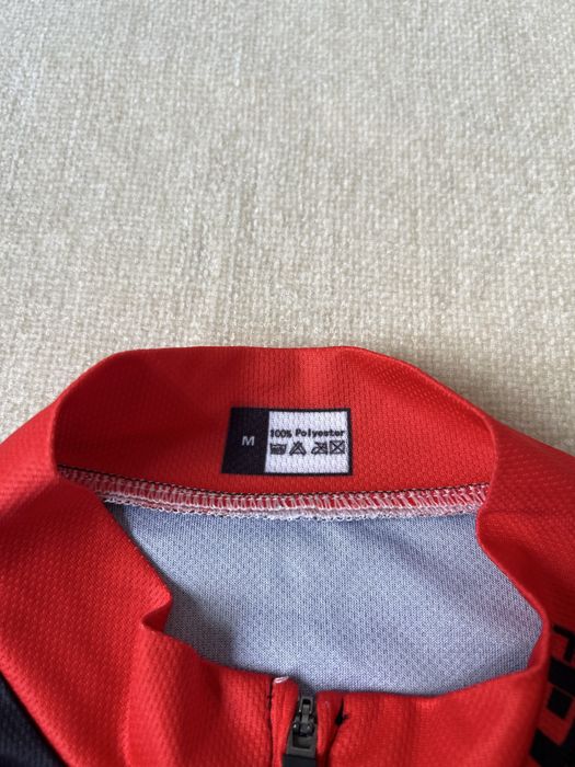 Camisola de Ciclismo Alé Sem Mangas Homem Preta e Vermelha
