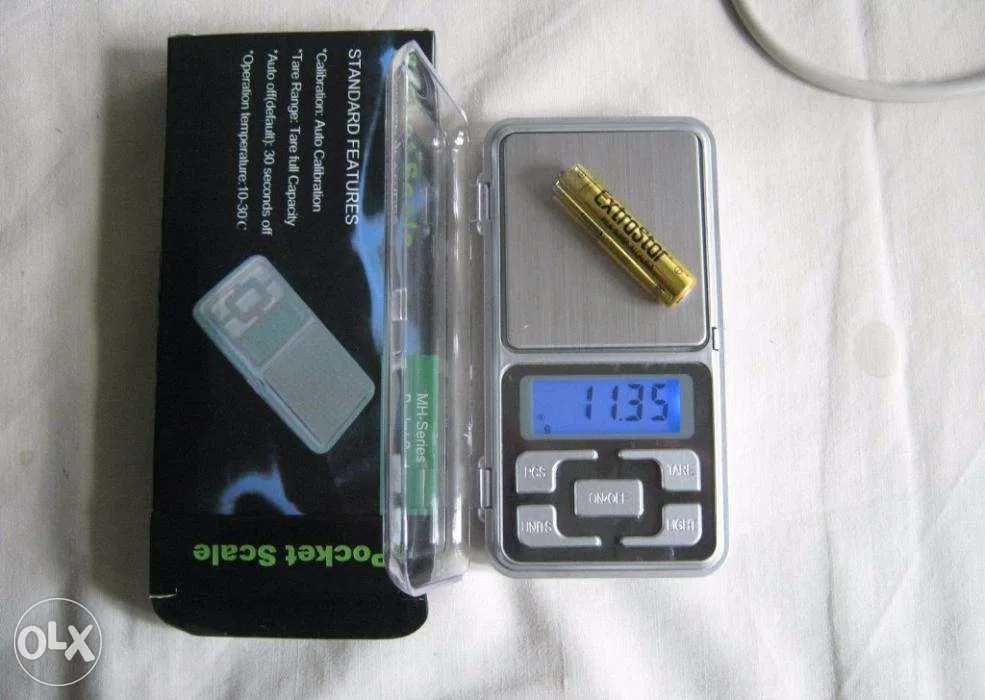 Balança Digital Portátil de Bolso Alta Precisão 200g 300g 500g 0,01g NOVO