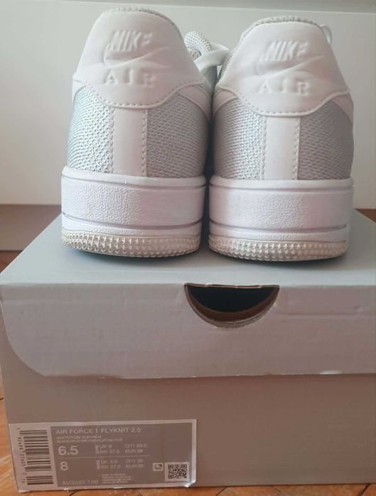 Nike Air Force 1 Flyknit 2.0 Pure Platinum | R. 39 / 24.5 cm | Oryginalne pudełko