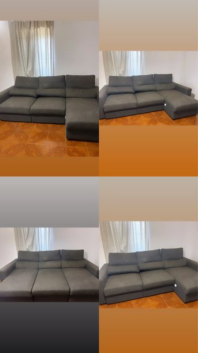 Sofa 3 lugares cinza