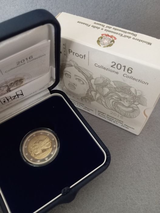 Moedas 2 euros, 2016, Proof, Itália,