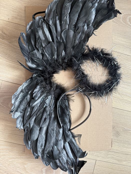 Skrzydła czarne kostium
