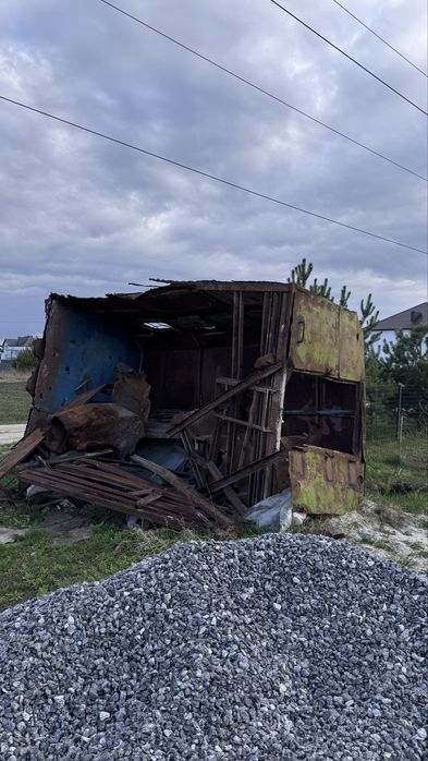 Вагончик будівельний на металолом