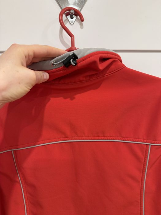 Softshell damski bez kaptura czerwony z szarym M 38