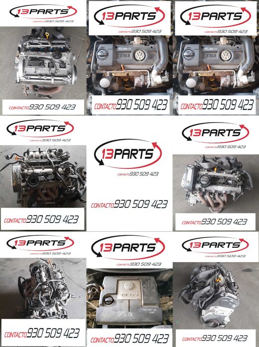 Motores VW Audi Seat Skoda VAG 1.0 MPi 1.2 1.4 TSi 1.6 FSi 2.0 FSi