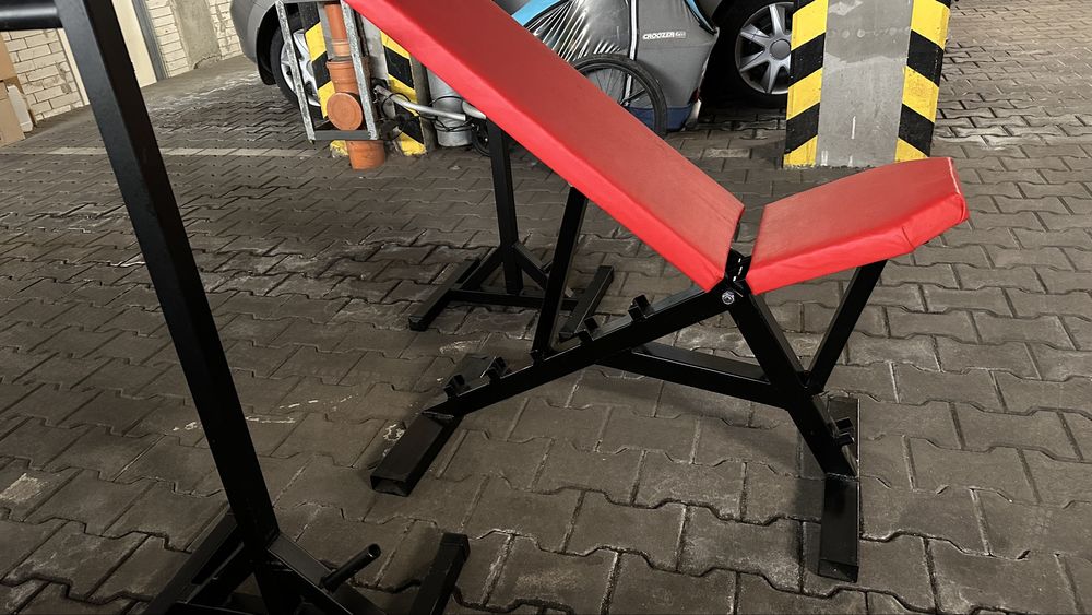 Lawka Stojaki 100kg silownia gryfy obciazenie