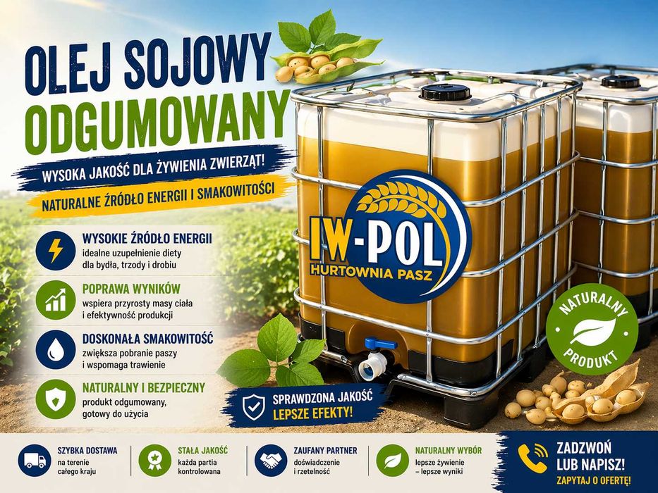 Olej sojowy odgumowany - Mauzer