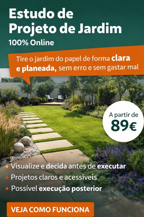 Projeto de Jardim Profissional Online desde 89 EUR Sem Obra