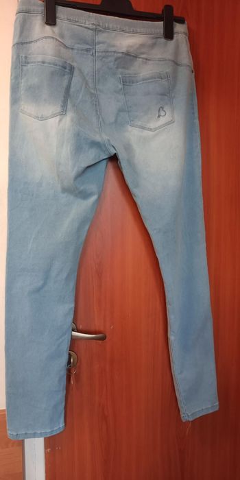 Spodnie jeansowe materiałowe damskie rozmiar 44