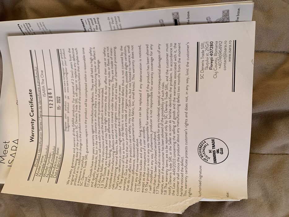 Porta bebes Isara The One cor castanho claro