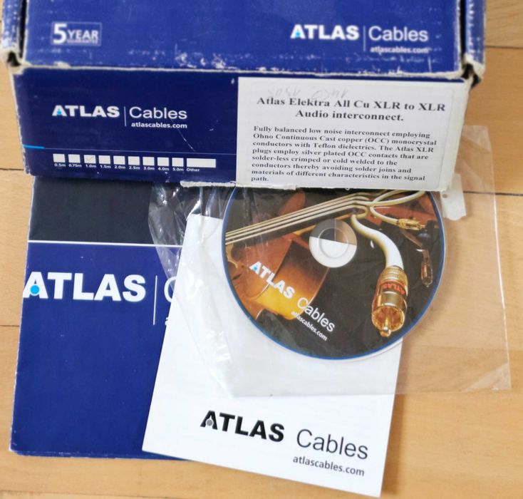 Балансний міжблочний кабель Atlas Elektra AllCu OCC XLR 2x1 м