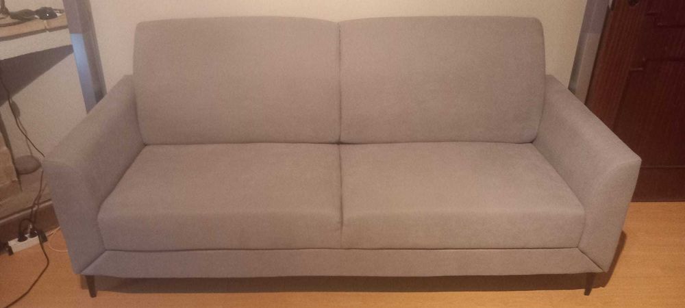 Sofá 3 lugares FENES Tecido Cinzento