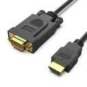 Kabel HDMI DO VGA FULL HD Adapter 1080P 2.0M Kabel Direkt