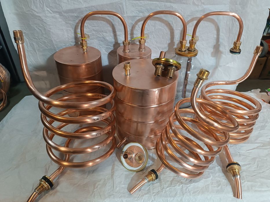 Змеевик, трубка медная ф15.88мм (5/8")  охладитель, дистиллятор.