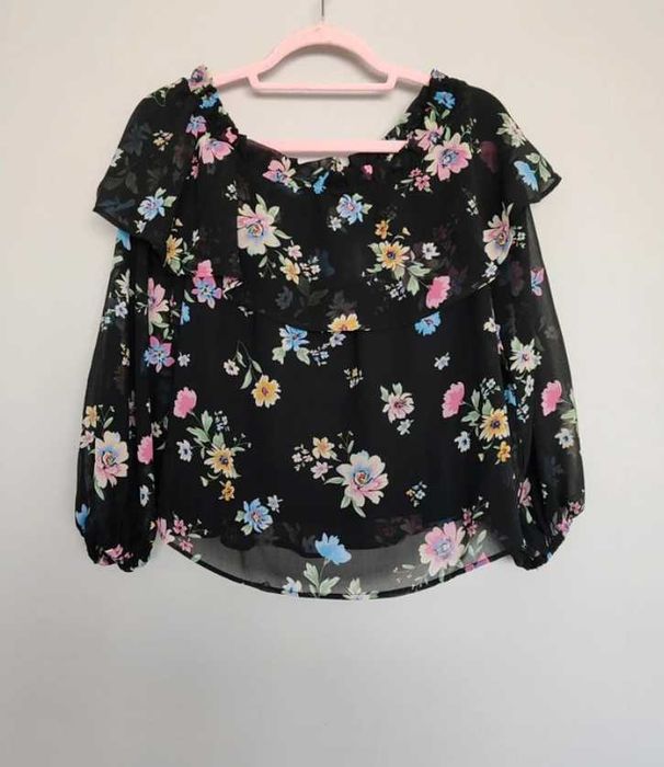 Bluzka hiszpanka H&M w kwiaty