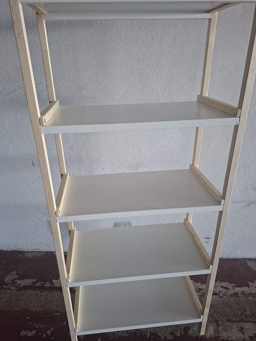 Estante choupo e metal 70x34x154cm