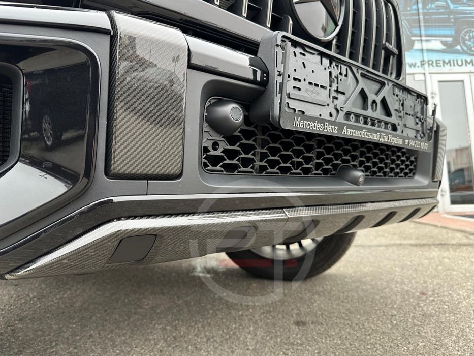 Карбон пакет G63 AMG Mercedes W465 Бампер Клыки Запаска Молдинги