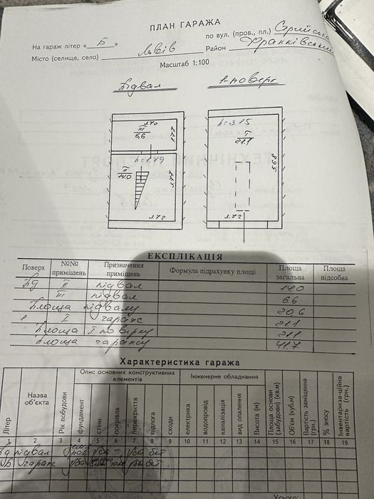 Гараж з підвалом Стрийська автовокзал