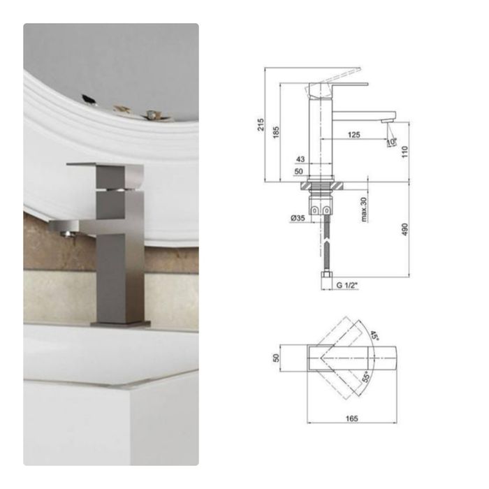 Душевая система MIXXUS из нержавеющей стали.