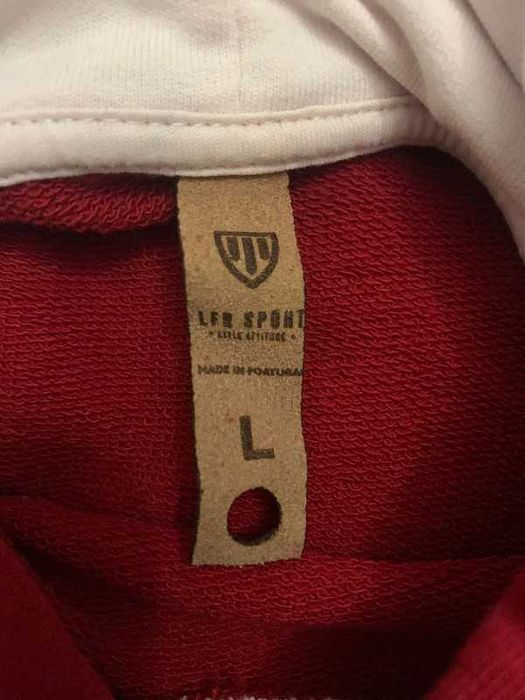 Camisola de manga comprida com capuz vermelha Hoodie LFR Sport