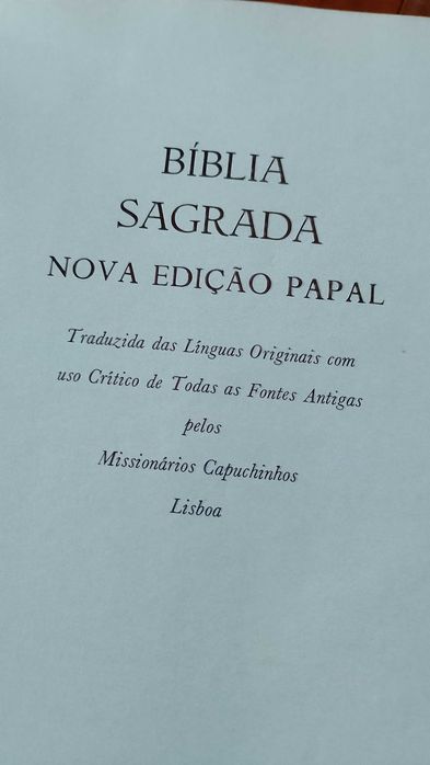 Bíblia Sagrada Nova Edição Papal