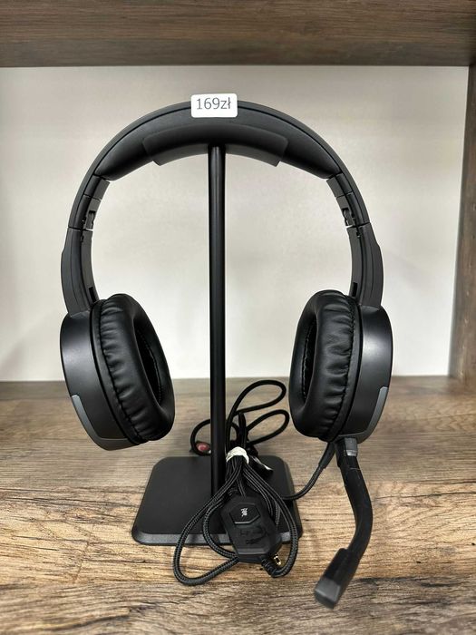 Słuchawki przewodowe MSI GH30 V2 GAMING Headset czarne bdb gwarancja