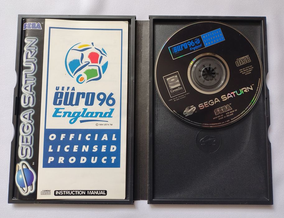 Euro 96 England (Sega Saturn) PAL, pełen box, super stan