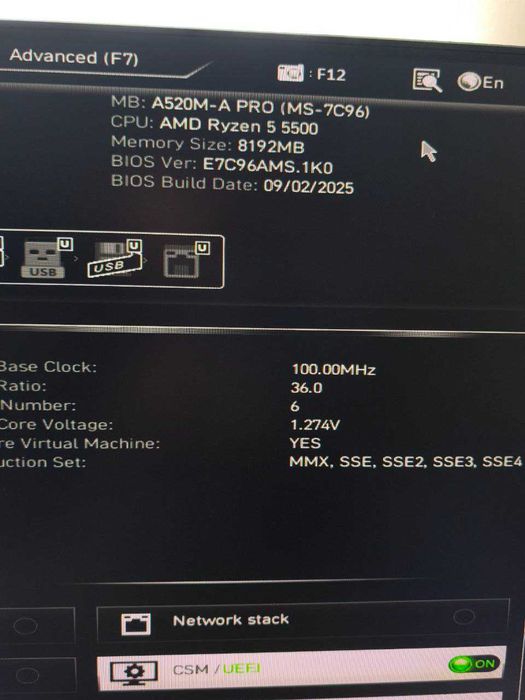 PC Torre Ryzen 5 5500/ RAM 8GB/M.2 SSD 256GB/RX 5700