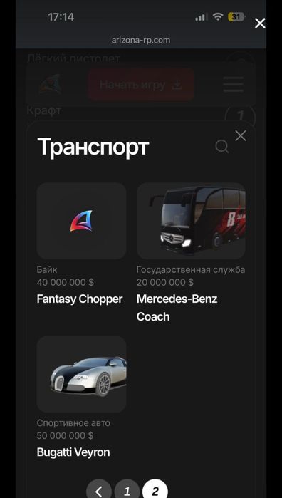 Жирный аккаунт ArizonaRP