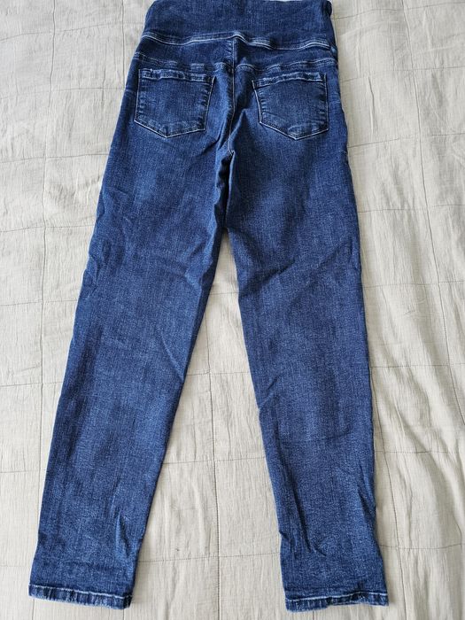 Джинси для вагітних сині Mom, M, 550 грн.