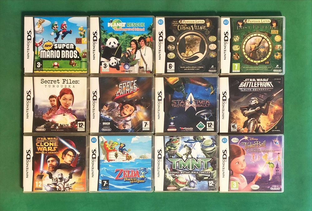 NINTENDO DS 2DS Dragon Hotel Layton Lego Lost Mario Star Wars Zelda