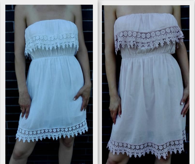 Sukienka hiszpanka boho koronka różowa biała rozmiar uni