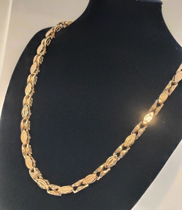 Złoty łańcuszek splot  CARTIER 585 98 g