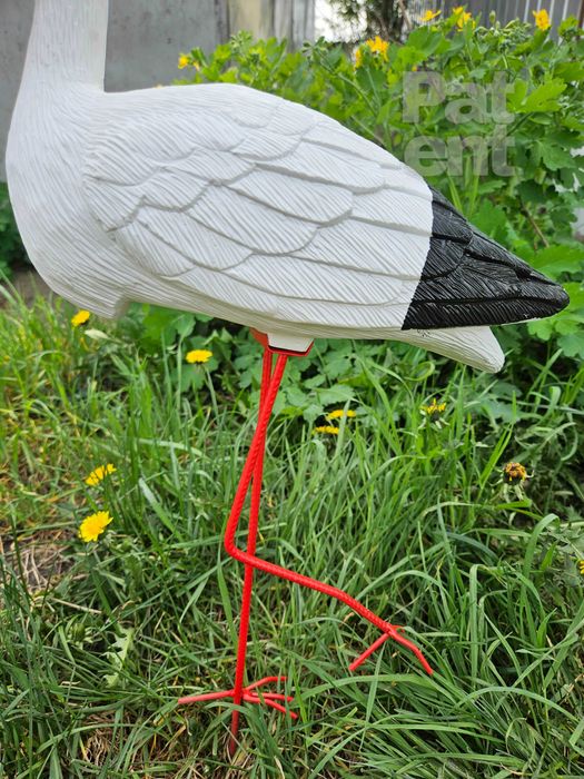 Figurki bocian bociek do ogrodu dekoracja działka ozdoba 2 szt.