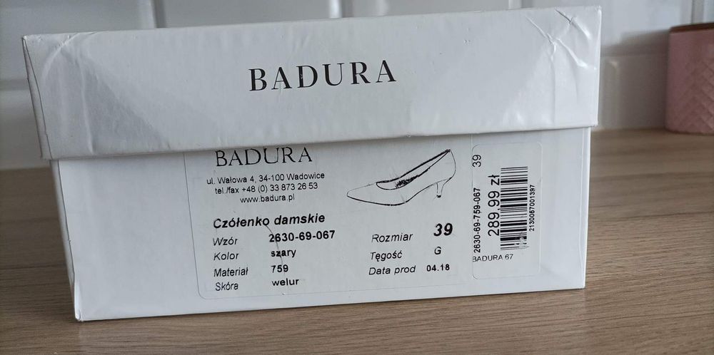 Szpilki damskie skórzane, r 39