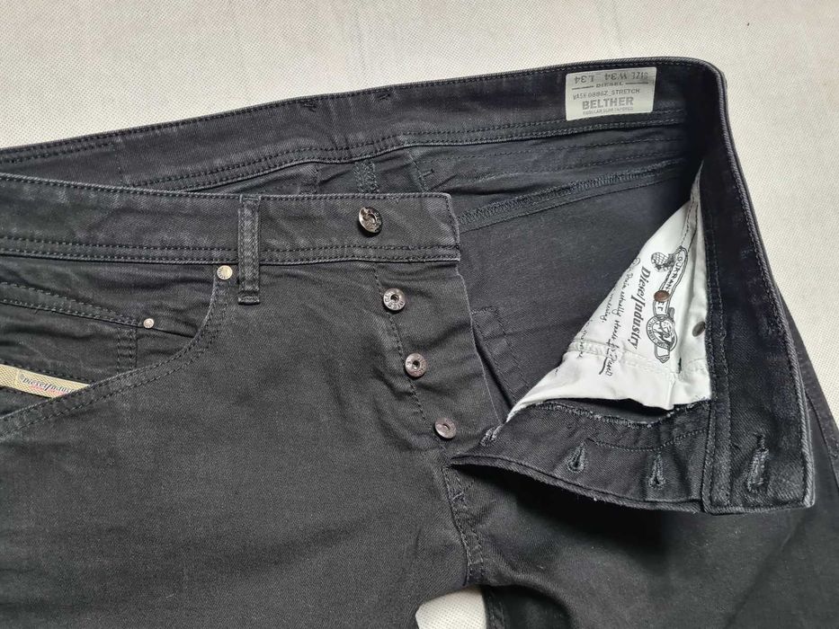 DIESEL - BELTHER  roz. W34L32 pas 93 cm IDEAŁ  ^