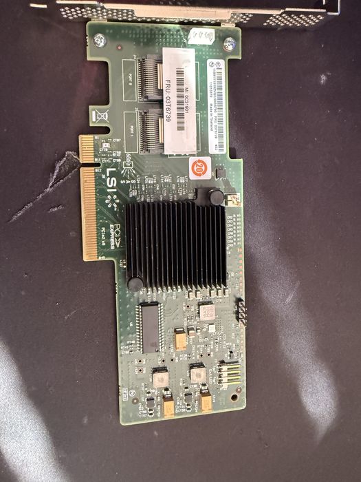 RAID HBA адаптер SAS/SATA LSI 9240-8i - під ZFS IT mode.