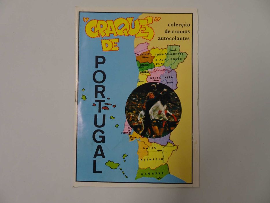 Caderneta de cromos vazia de futebol Craques de Portugal