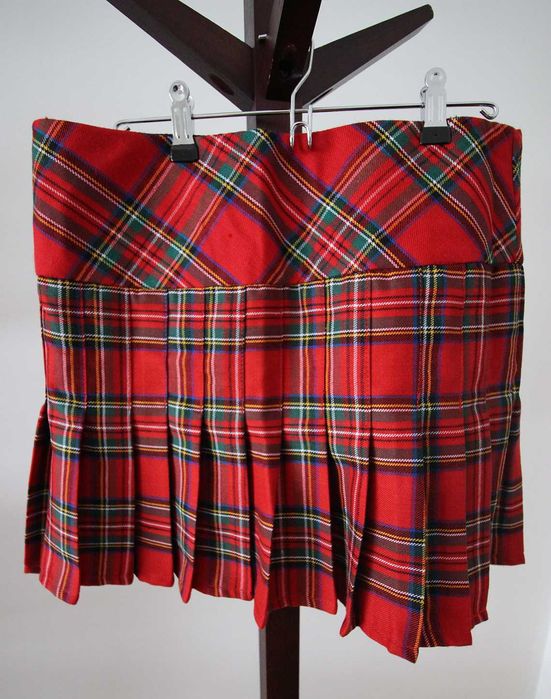 Saia kilt escocesa xadrez vermelho