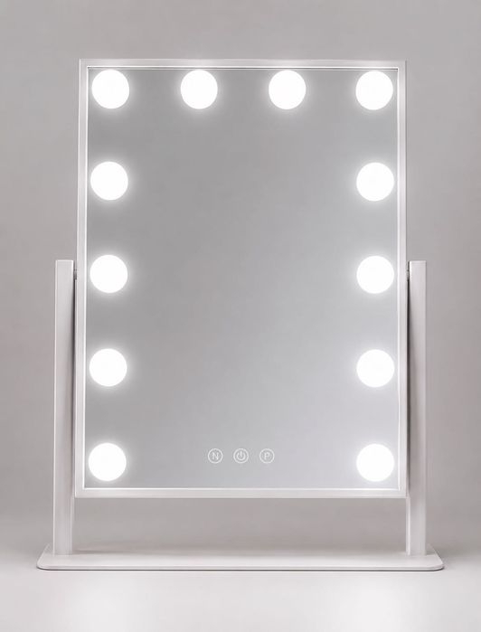Дзеркало для макіяжу (гримерне) з LED-підсвіткою, 12 ламп.