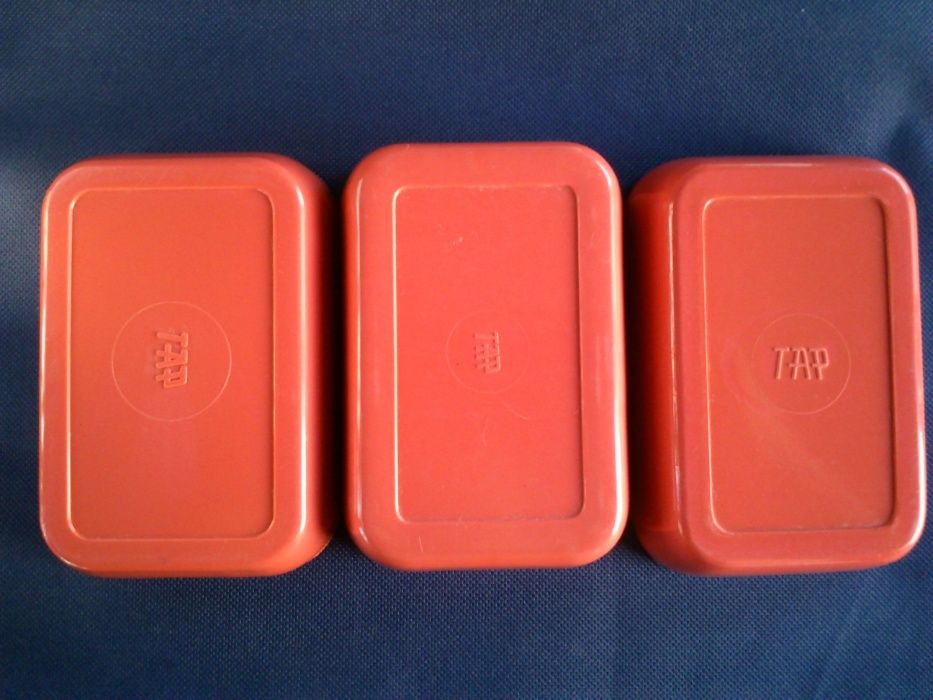 Aviação comercial- TAP 3 couvetes-travessas rosa brick melamina