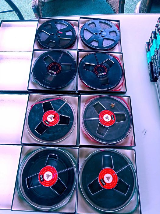 Szpule magnetofonowe 18-tki Basf 8szt